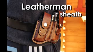 Leatherman tools leather sheath making [upl. by Melton]