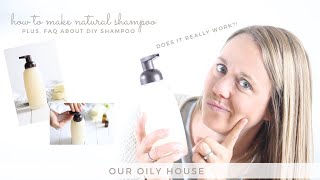 Homemade Shampoo Recipe  How to Switch to Natural Shampoo [upl. by Ehrman]