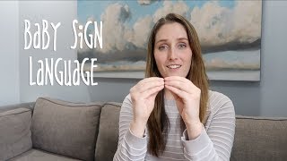 Baby Sign Language  5 Basic Signs [upl. by Auahsoj158]