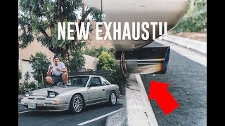 BEST 240sx EXHAUST APEXi Catback Install [upl. by Childers57]