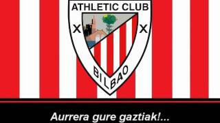 Athleticen Ereserkia  Himno del Athletic Bilbao Letra [upl. by Ronalda]