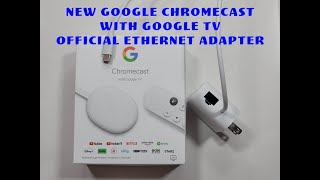 Google Chromecast with Google TV official Ethernet Adapter [upl. by Ardnaet]