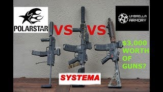 What is the BEST airsoft gun DSG AEG  Polarstar Systema Ptw [upl. by Broeder]