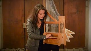 Catalina Vicens  Medieval Portative Organ  Rondeau  C Cooman 2014 [upl. by Reffotsirhc]