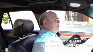 Driving with Low Vision by wearing Bioptic Telescopic Glasses [upl. by Herby497]