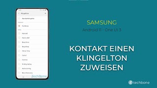 Kontakt einen Klingelton zuweisen  Samsung Android 11  One UI 3 [upl. by Viccora]