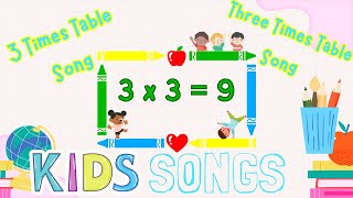 The 3 Times Table Song Multiplying by 3  Silly School Songs [upl. by Saidee804]