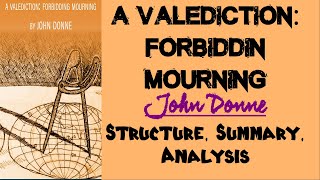 A Valediction Forbidding Mourning by John Donne  Summary Analysis Explanation [upl. by Artep292]