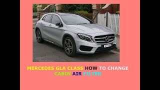 Mercedes Clase GLA how to change cabin air filter [upl. by Nevag]