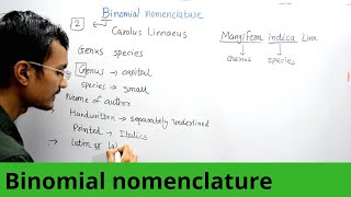 Binomial nomenclature [upl. by Naus]