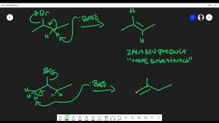 E2 Reaction Basics Hoffman Zaitsev Product Tertbutoxide Alkoxides [upl. by Noscire]