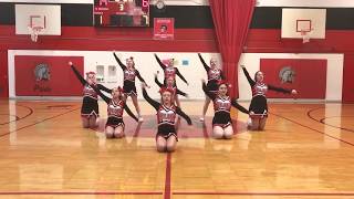 Brookpark Middle School Cheerleaders 2019 Basketball Halftime Routine [upl. by Nanah]