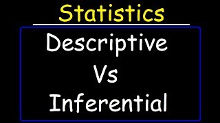 Descriptive Statistics vs Inferential Statistics [upl. by Ecnerwal]