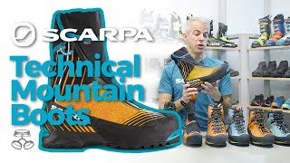 SCARPA Mountaineering Boots  Technical Mtn Boots [upl. by Didier]