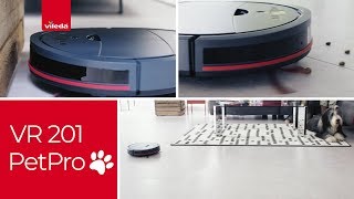 Vileda VR 201 PetPro vacuum robot [upl. by Nerta189]