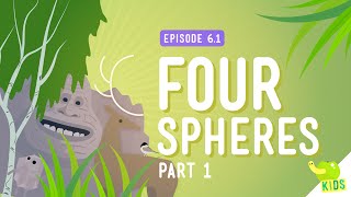 Four Spheres Part 1 Geo and Bio Crash Course Kids 61 [upl. by Newmark]