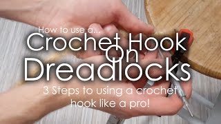 3 STEPS TO PERFECT DREADLOCKS  Using a crochet hook tutorial [upl. by Llenel]