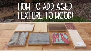 How to Make Wood Look Old amp Weathered Texture Trick [upl. by Thane]