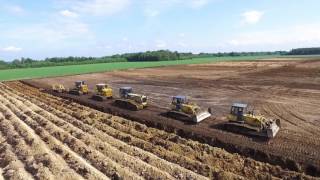 Tiefpflügen EXTREM deep plowing Dozer 5 Raupen ziehen 240m TIEF Komatsu ploughing Awesome HD [upl. by Ellehsal]