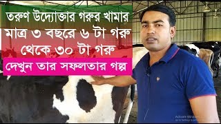 তরুণ উদ্যোক্তাদের গরুর খামার I Cow farm in bangladesh I How To Start Dairy Farm Business [upl. by Luahs]