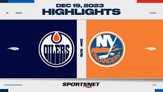 NHL Highlights  Oilers vs Islanders  December 19 2023 [upl. by Ahse229]