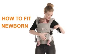 How Do I Fit a Newborn in the Omni 360 Baby Carrier  Ergobaby [upl. by Franny902]