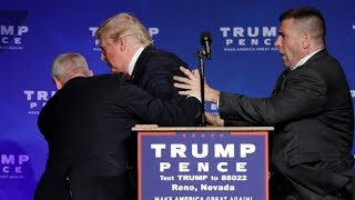 Donald Trump rushed off stage during rally in Nevada [upl. by Charmain693]