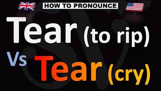 How to Pronounce TEAR Vs TEAR [upl. by Nahgeam96]