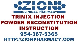 Trimix Injection Solution Reconstitution [upl. by Allenaj]