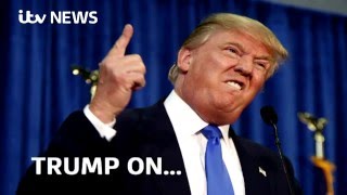 Donald Trumps most controversial comments [upl. by Ardnekat]