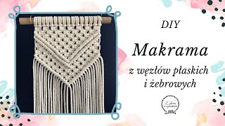 MAKRAMA DLA POCZĄTKUJĄCYCH  DIY krok po kroku [upl. by Stevy]