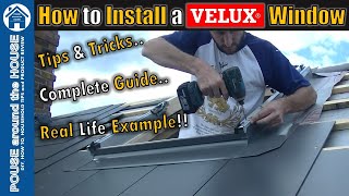 How to fit a VELUX window VELUX window installation VELUX top hung window amp flashing kit install [upl. by Ybloc]