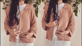 Easy Crochet Hexagon Cardigan Beginner Friendly [upl. by Llenyt]