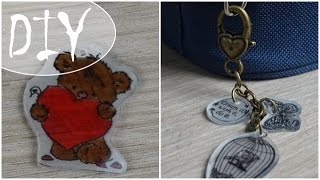 Schrumpffolie  shrink plastic  Schmuck Embellishments und mehr  DIY Tutorial [upl. by Ycul]