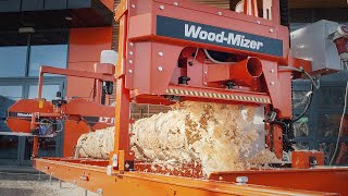 MP100 Log PlanerMoulder in Action  WoodMizer [upl. by Bullough]