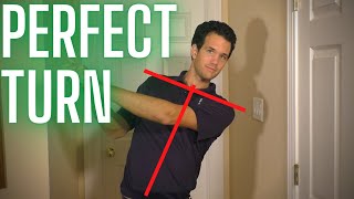 How to Perfect Your Golf Swing Shoulder Turn AT HOME [upl. by Hendren]