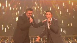 The X Factor 2009  Joe amp George Michael Dont Let The Sun  Live Show 10 itvcomxfactor [upl. by Eenaj]