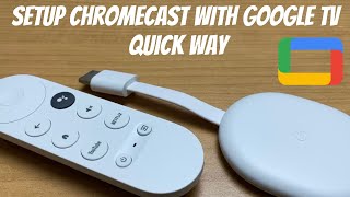 How To Setup Chromecast with Google TV  Quick Way 2021 [upl. by Lucias]