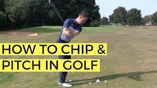 HOW TO CHIP AND PITCH IN GOLF  THE 50 YARD PITCH SHOT [upl. by Kaitlin]