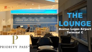 Review THE LOUNGE Boston Logan International Airport Terminal C [upl. by Cinomod167]