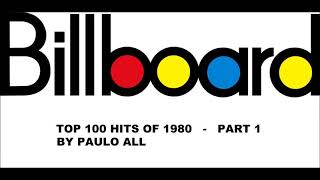 BILLBOARD  TOP 100 HITS OF 1980  PART 14 [upl. by Nedyrb]