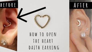 Changing Out My Heart Daith Earring Piercing FINALLY [upl. by Schaffer]