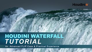 Houdini Tutorial  Waterfall Fluid Simulation  Trailer [upl. by Hgeilyak]