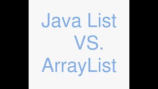 Java list vs arraylist [upl. by Eenafets]