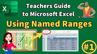 Named Ranges in Excel  Teachers guide to Microsoft Excel  Range Naming Tip 110 [upl. by Onek]