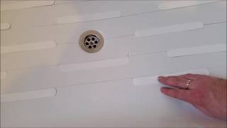 Applying nonslip bath stickers [upl. by Nairoc]