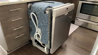 HOW TO install BOSCH 100 series dishwasher [upl. by Annyl937]