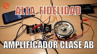 AMPLIFICADOR DE AUDIO CASERO CLASE AB DE CALIDAD  Cómo hacer [upl. by Ollecram]