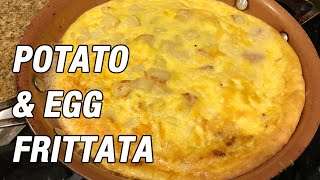 How to Make Potato Onion amp Egg Frittata [upl. by Nyrak]