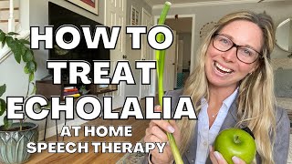 HOW TO TREAT ECHOLALIA At Home Speech Therapy for Kids with Echolalia Help a child stop repeating [upl. by Towroy694]